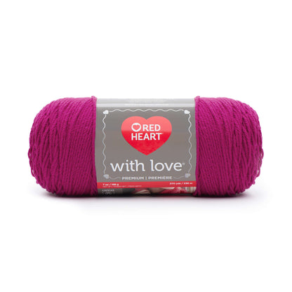 Red Heart With Love Yarn - Clearance shades Hot Pink