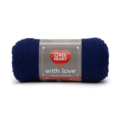 Red Heart With Love Yarn - Clearance shades Navy