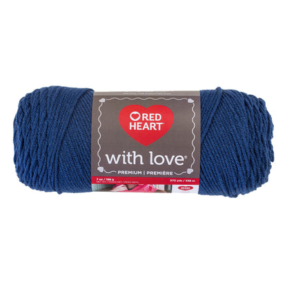 Red Heart With Love Yarn - Clearance shades True Blue