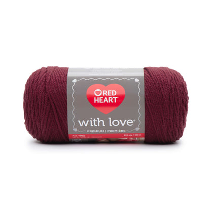 Red Heart With Love Yarn - Clearance shades Berry Red