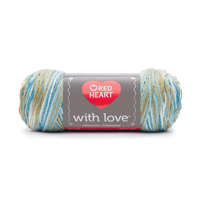 Red Heart With Love Yarn - Clearance shades Beachy