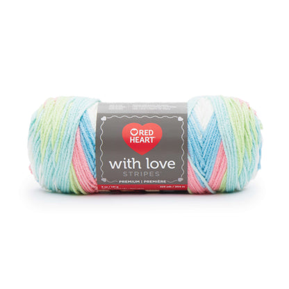 Red Heart With Love Yarn - Clearance shades Candy Stripe