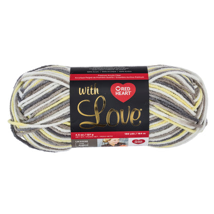 Red Heart With Love Yarn (170g/4.5oz) - Discontinued Shades Lemon Drop