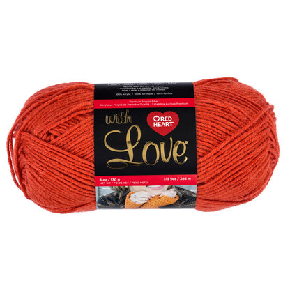 Red Heart With Love Yarn (170g/4.5oz) - Discontinued Shades Tigerlily