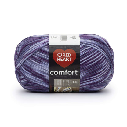 Red Heart Comfort Yarn - Clearance Shades Purple Print
