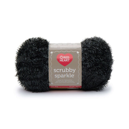 Red Heart Scrubby Sparkle Yarn - Discontinued Shades Licorice
