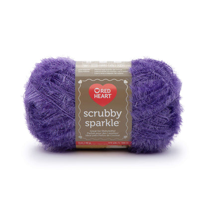 Red Heart Scrubby Sparkle Yarn - Discontinued Shades Grape