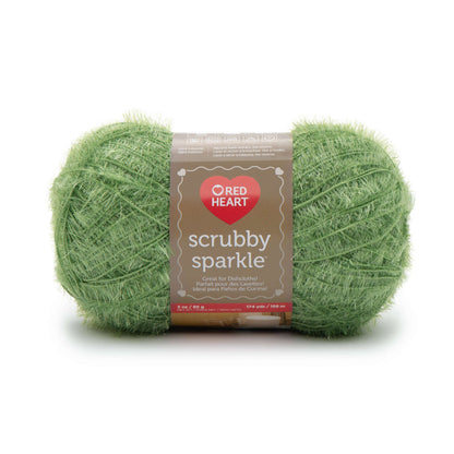 Red Heart Scrubby Sparkle Yarn - Discontinued Shades Avocado