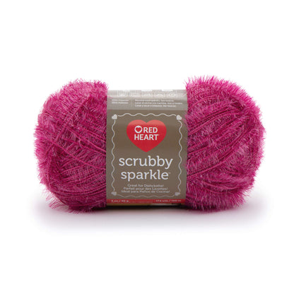 Red Heart Scrubby Sparkle Yarn - Discontinued Shades Watermelon