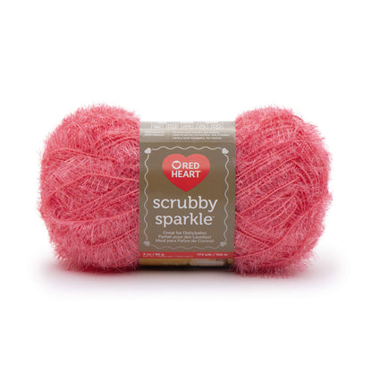 Red Heart Scrubby Sparkle Yarn - Discontinued Shades Guava