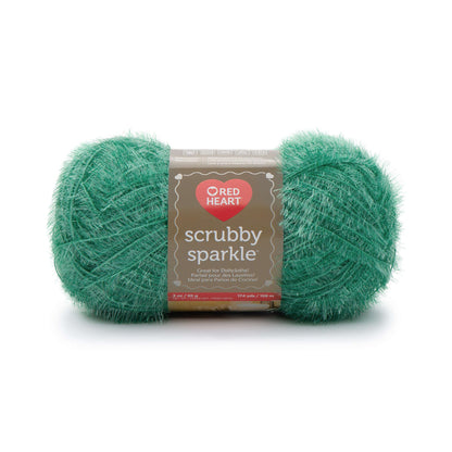 Red Heart Scrubby Sparkle Yarn - Discontinued Shades Honeydew
