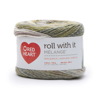 Red Heart Roll With It Melange Yarn - Discontinued shades Theater