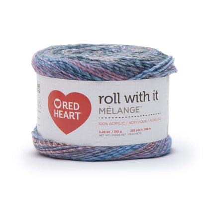 Red Heart Roll With It Melange Yarn - Discontinued shades Tabloid