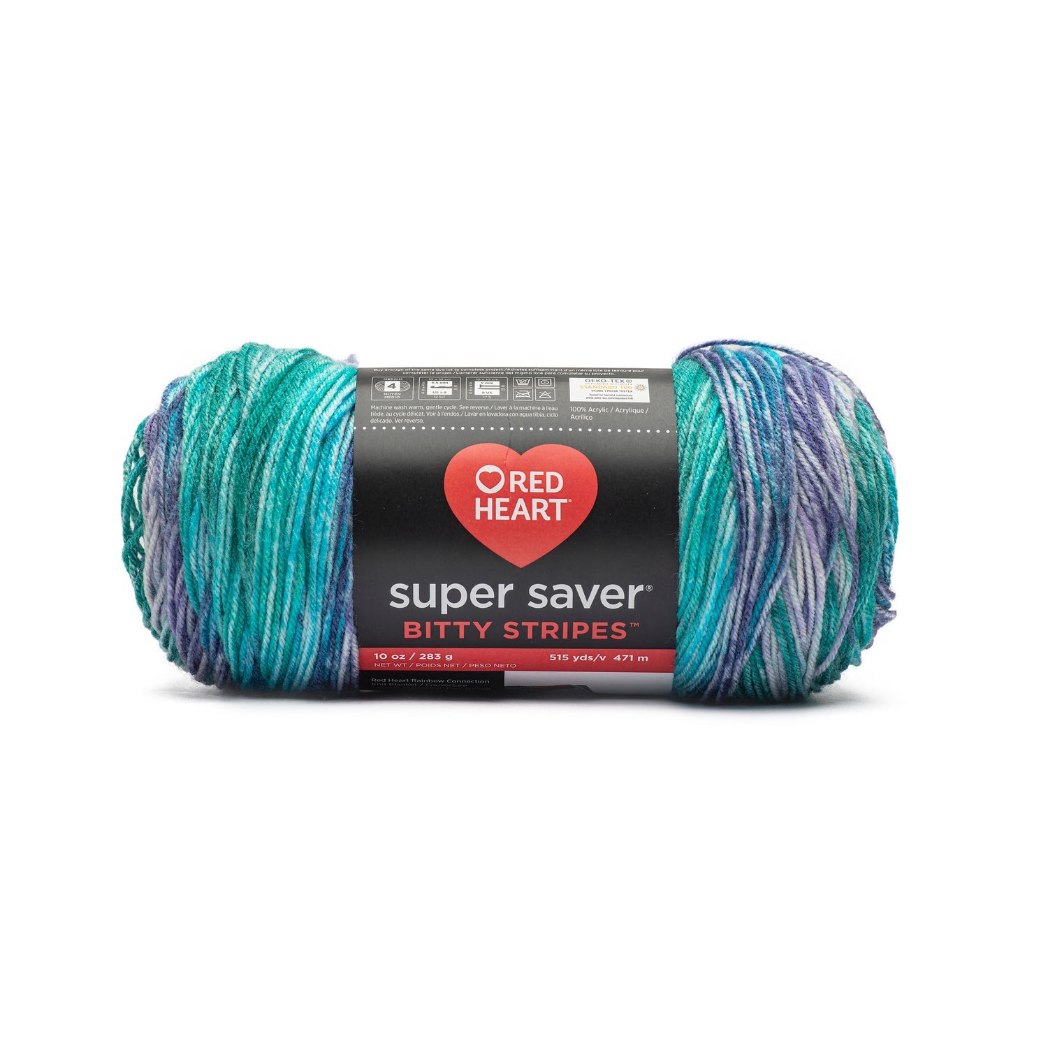 Red Heart Super Saver Bitty Stripes Yarn - Discontinued shades