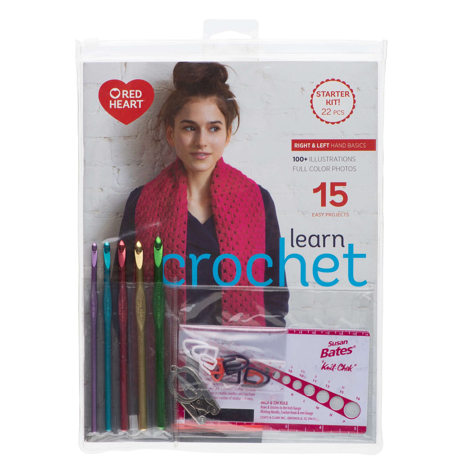 Red Heart My Crochet Teacher (Learn Crochet Kit)