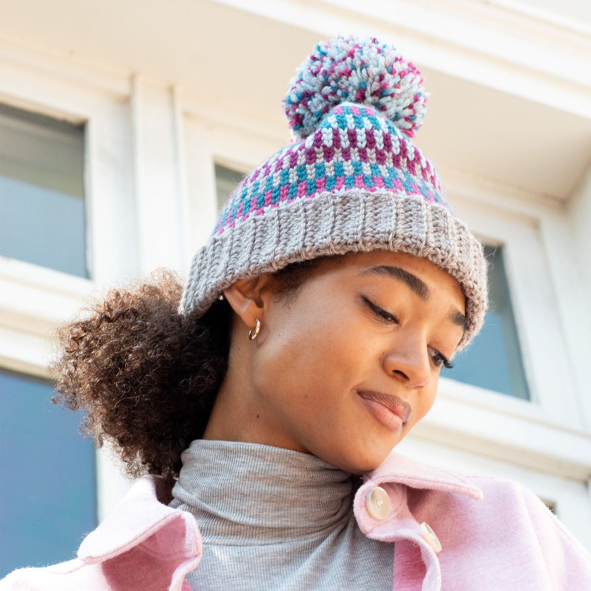 Crochet Hat made in Patons Classic Wool Worsted Yarn
