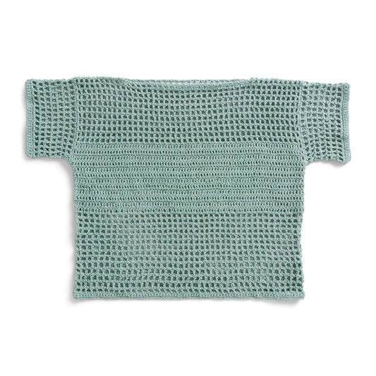 Crochet T-shirt made in Patons Linen Yarn