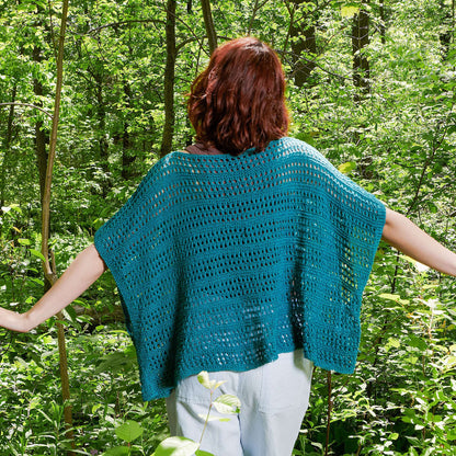 Patons Knit Summer Poncho Knit Poncho made in Patons Linen Yarn