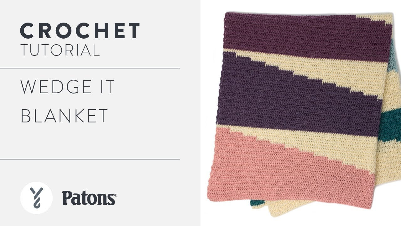 Patons Wedge It Crochet Blanket