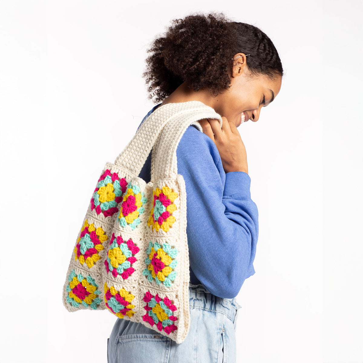 Crochet Bag made in Red Heart Super Saver Yarn