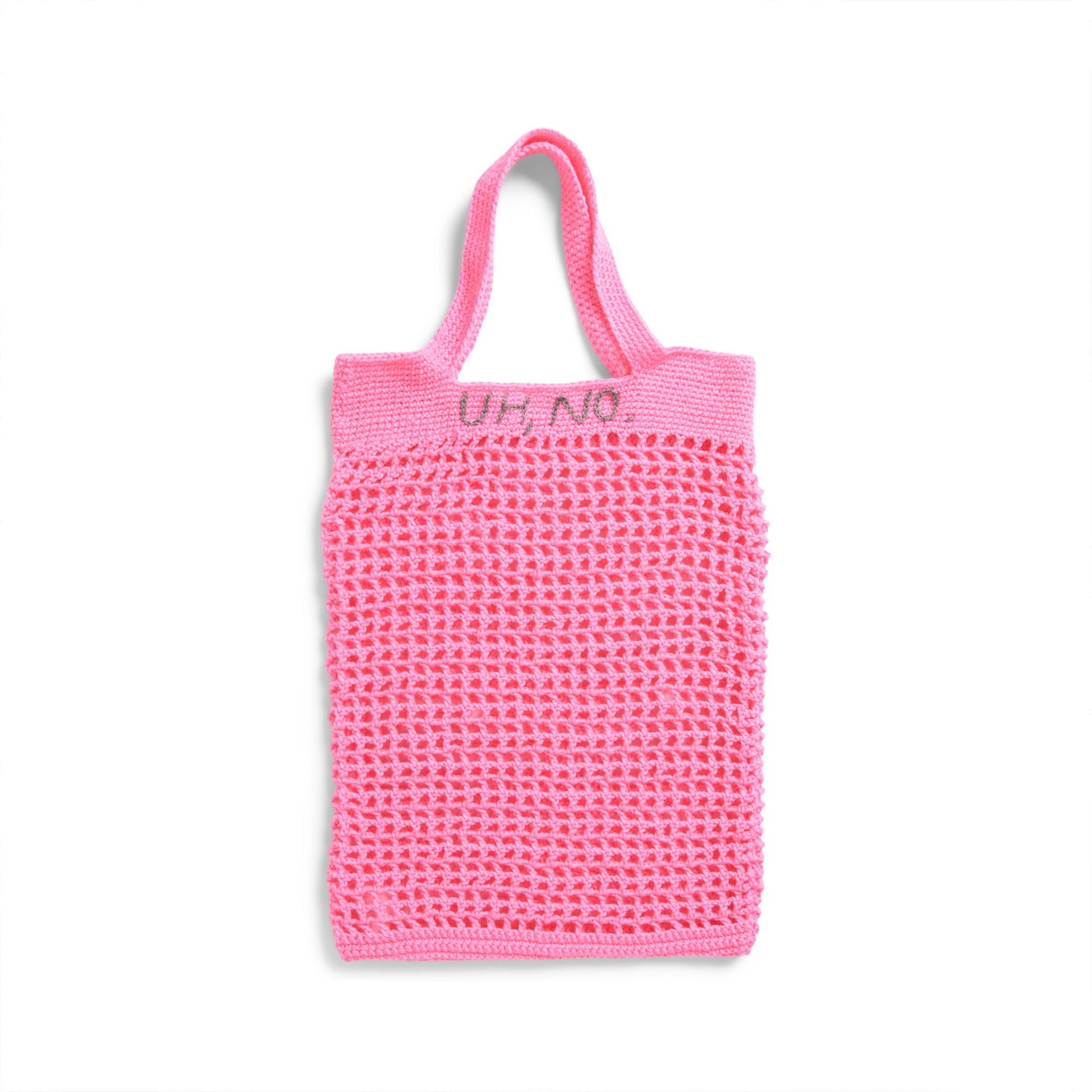 Free Red Heart Uh No Crochet Mesh Market Bag Pattern