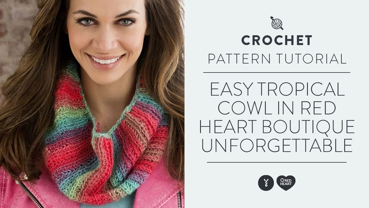 Red Heart Easy Tropical Cowl