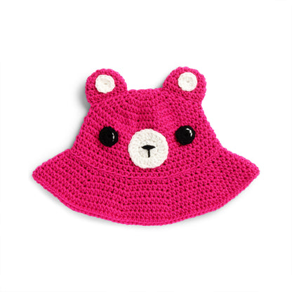 Red Heart Teddy Bear Crochet Bucket Hat Crochet Hat made in Red Heart Super Saver Yarn