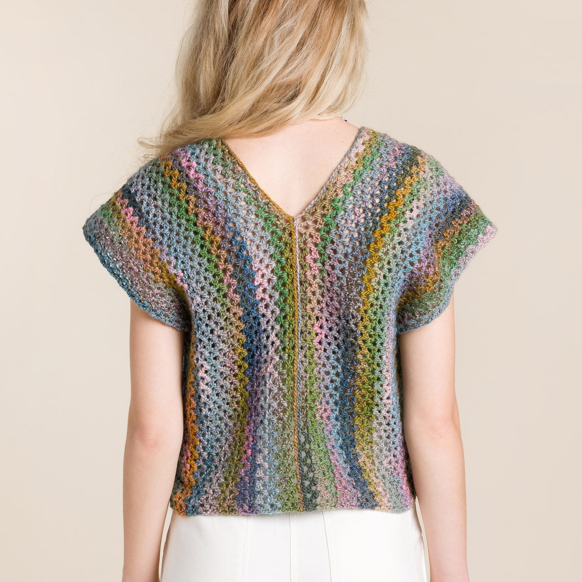 Crochet Vest made in Red Heart Yarn