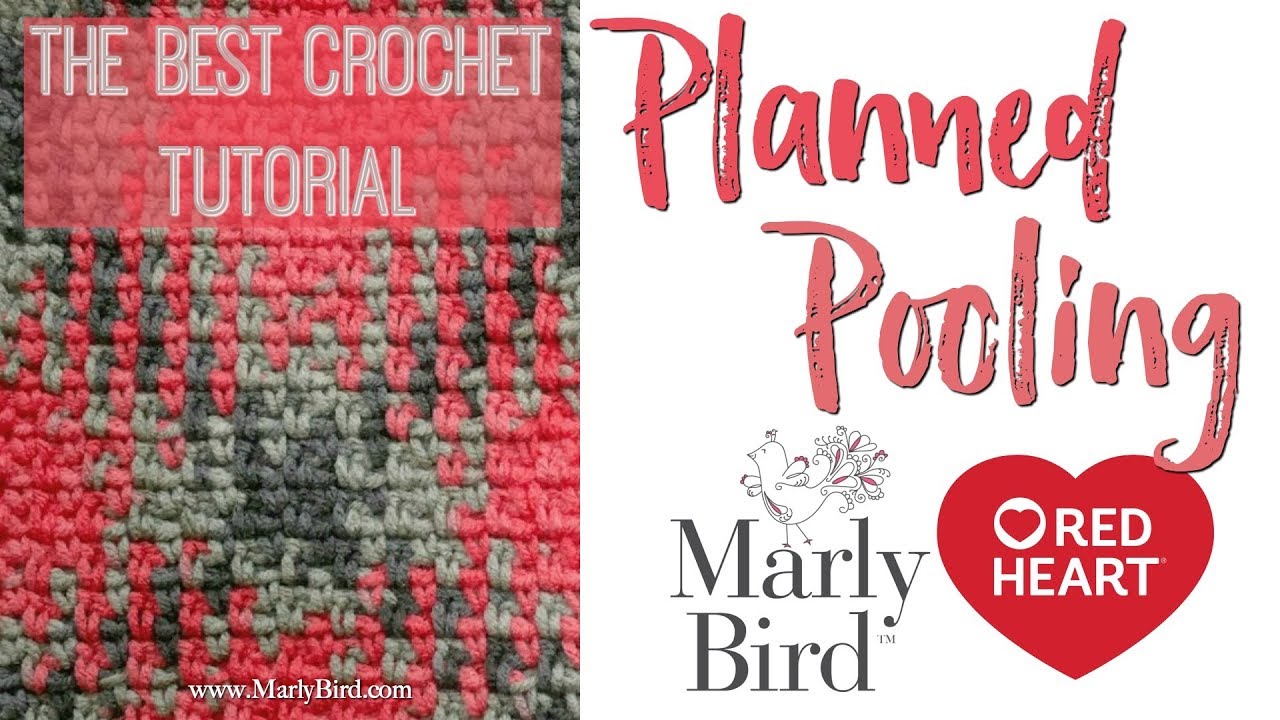 Red Heart Planned Pooling Scarf Crochet