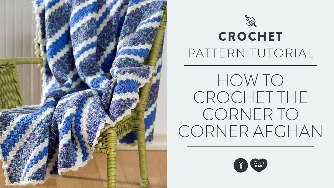 Red Heart Crochet Corner-To-Corner Throw