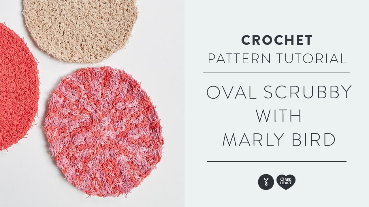Red Heart Crochet Oval Scrubby