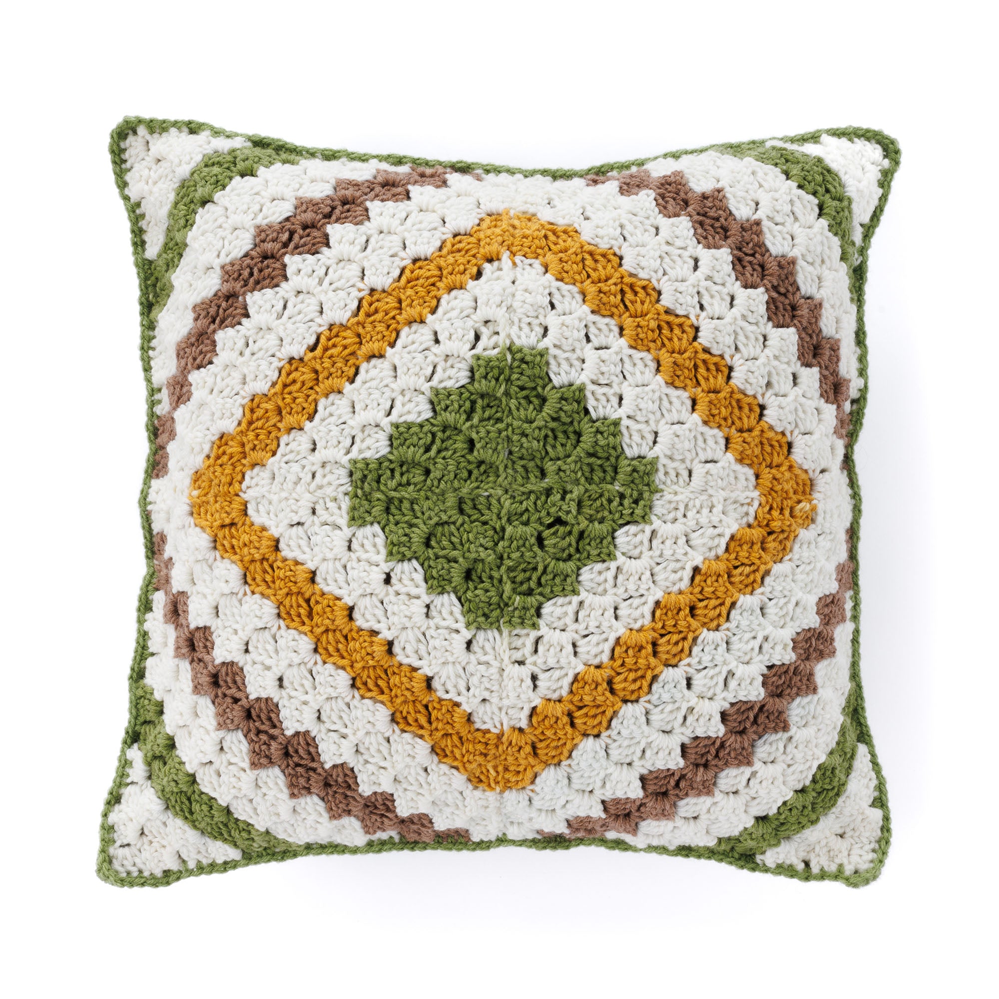 Free Easy Red Heart Crochet Quilt Pillow Pattern | Yarnspirations