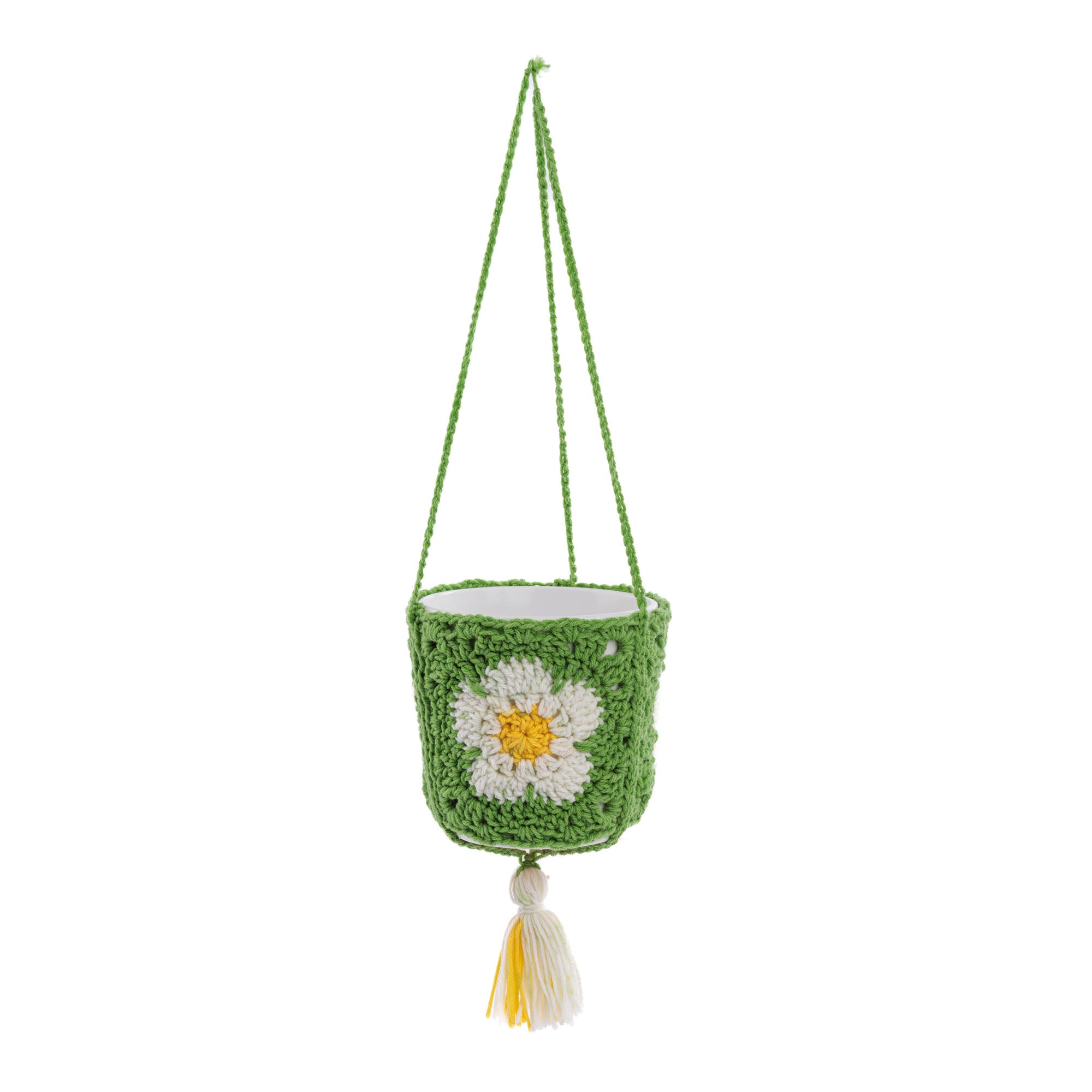Free Easy Red Heart Crochet Enchanter Planter Pattern | Yarnspirations