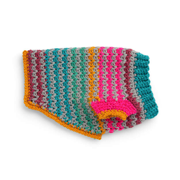 Free Crochet Pattern Multicolor Crochet Sweater Multi Color