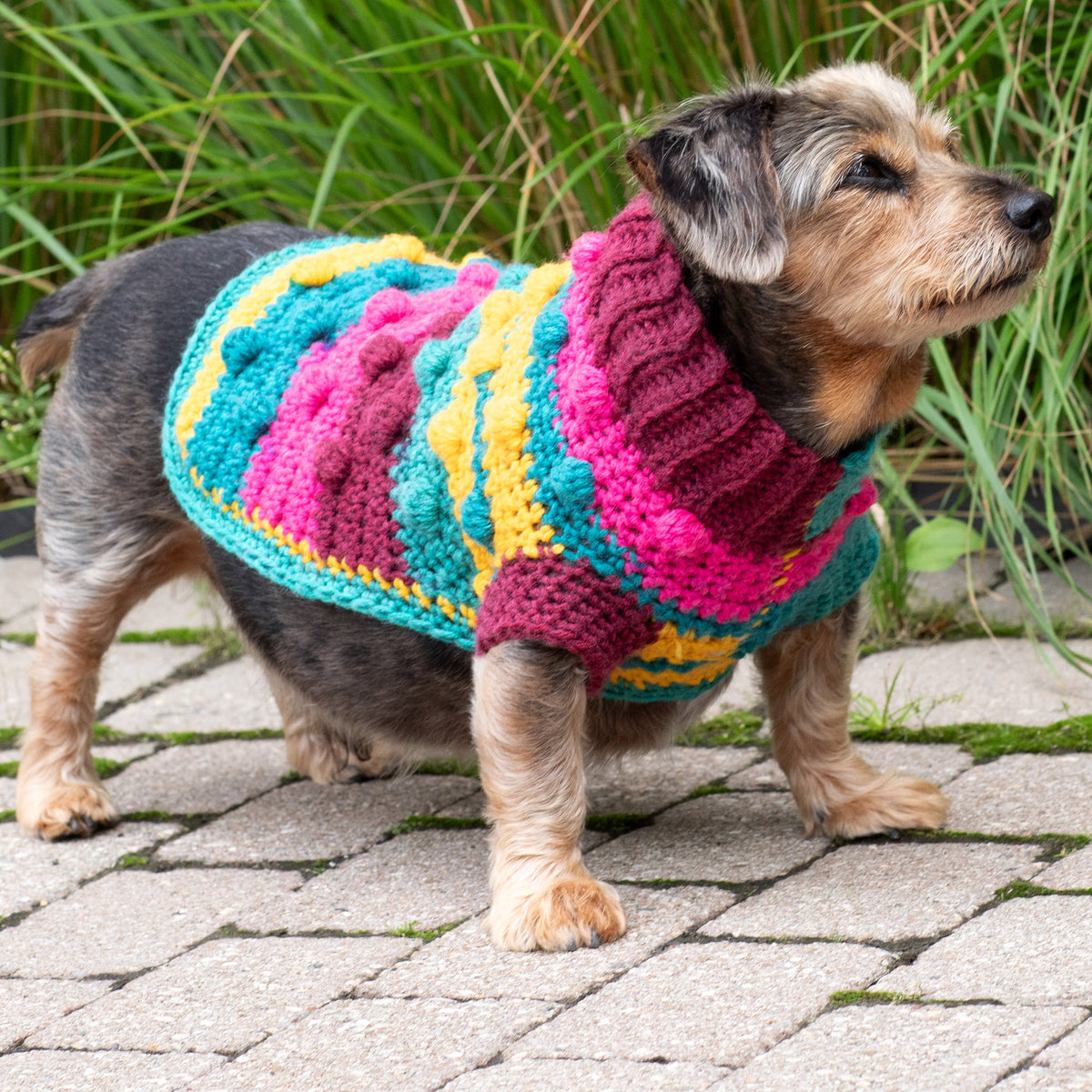 Crochet Sweater made in Red Heart Super Saver Yarn