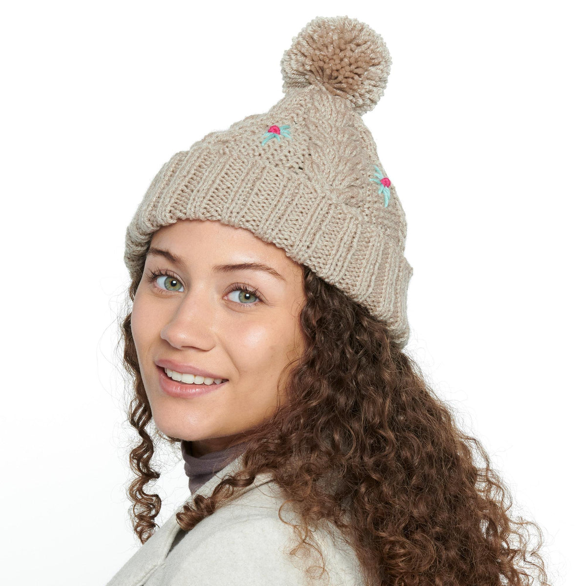 Knit Hat made in Red Heart Super Saver Yarn