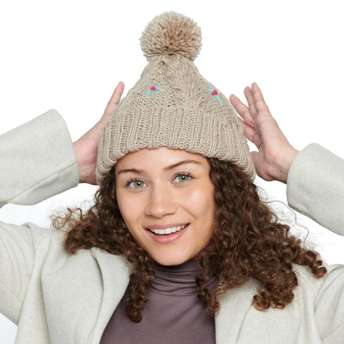Knit Hat made in Red Heart Super Saver Yarn