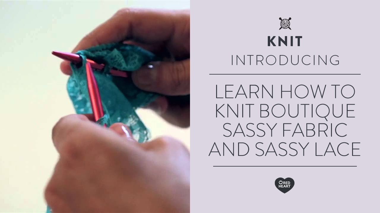 Red Heart Fancy Frills Knit Scarf
