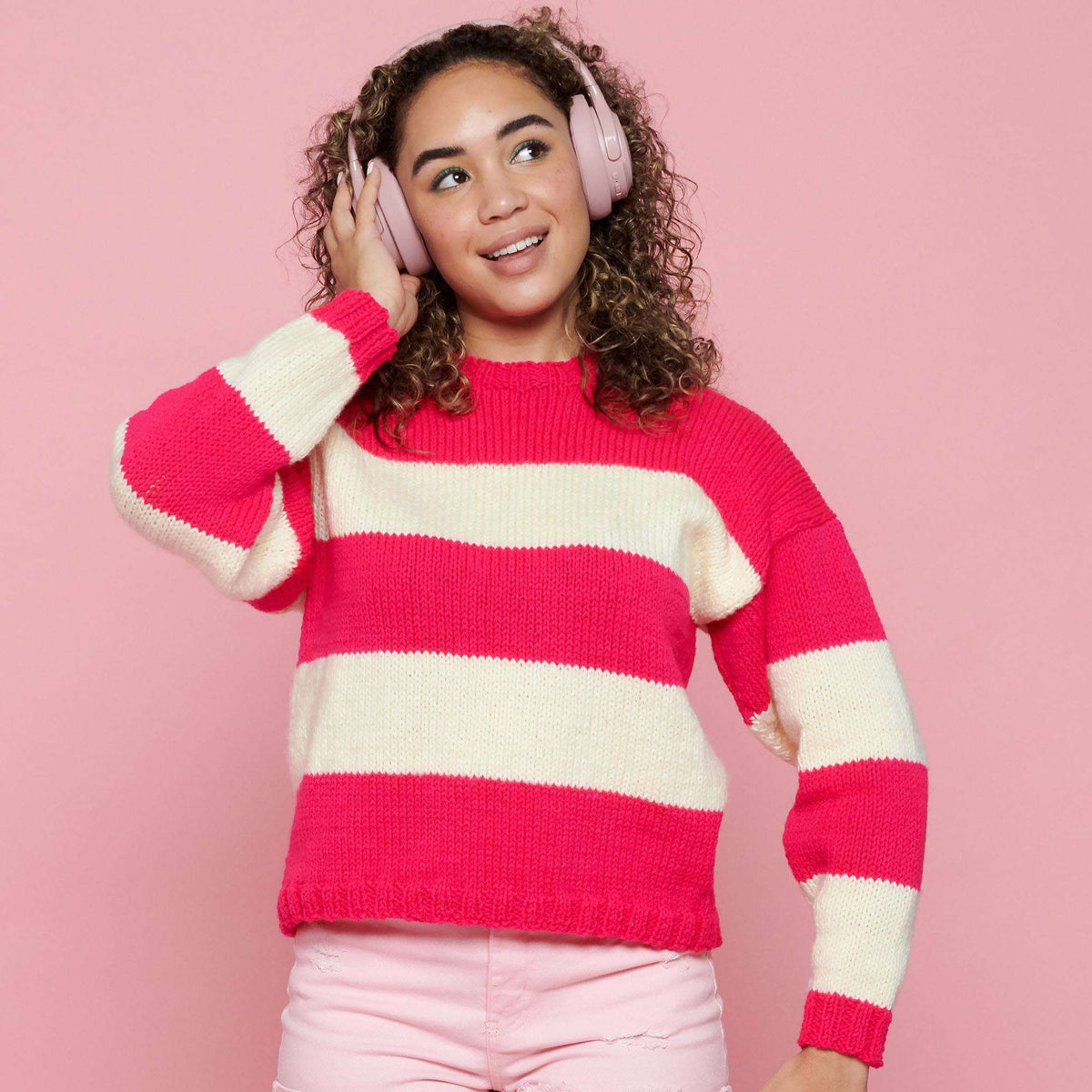 Knit made in Red Heart Super Saver yarn