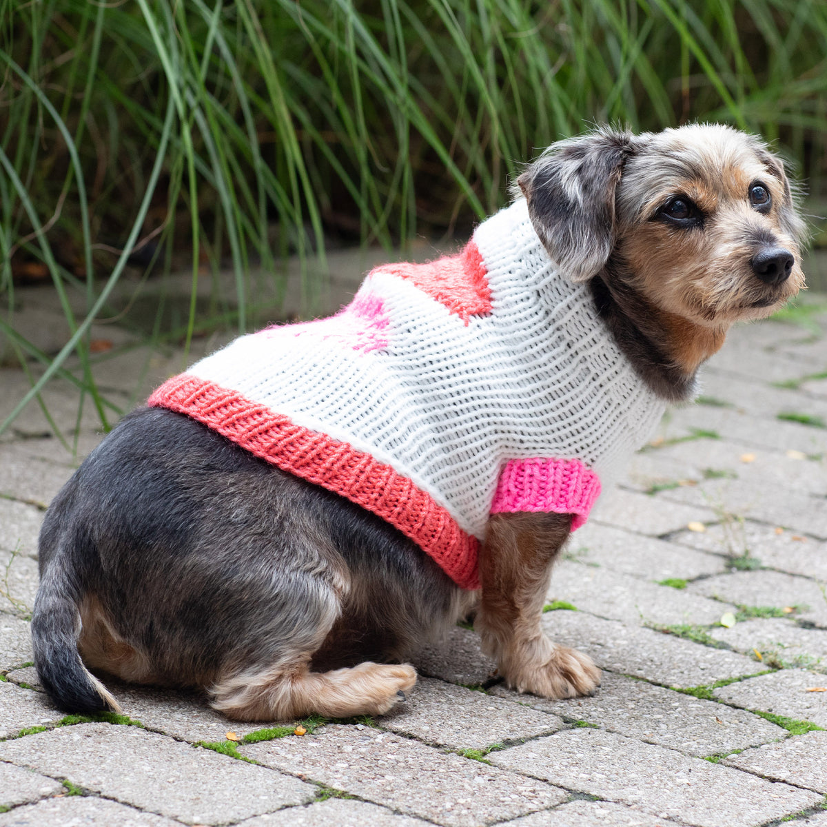 Knit Sweater made in Red Heart Super Saver Yarn