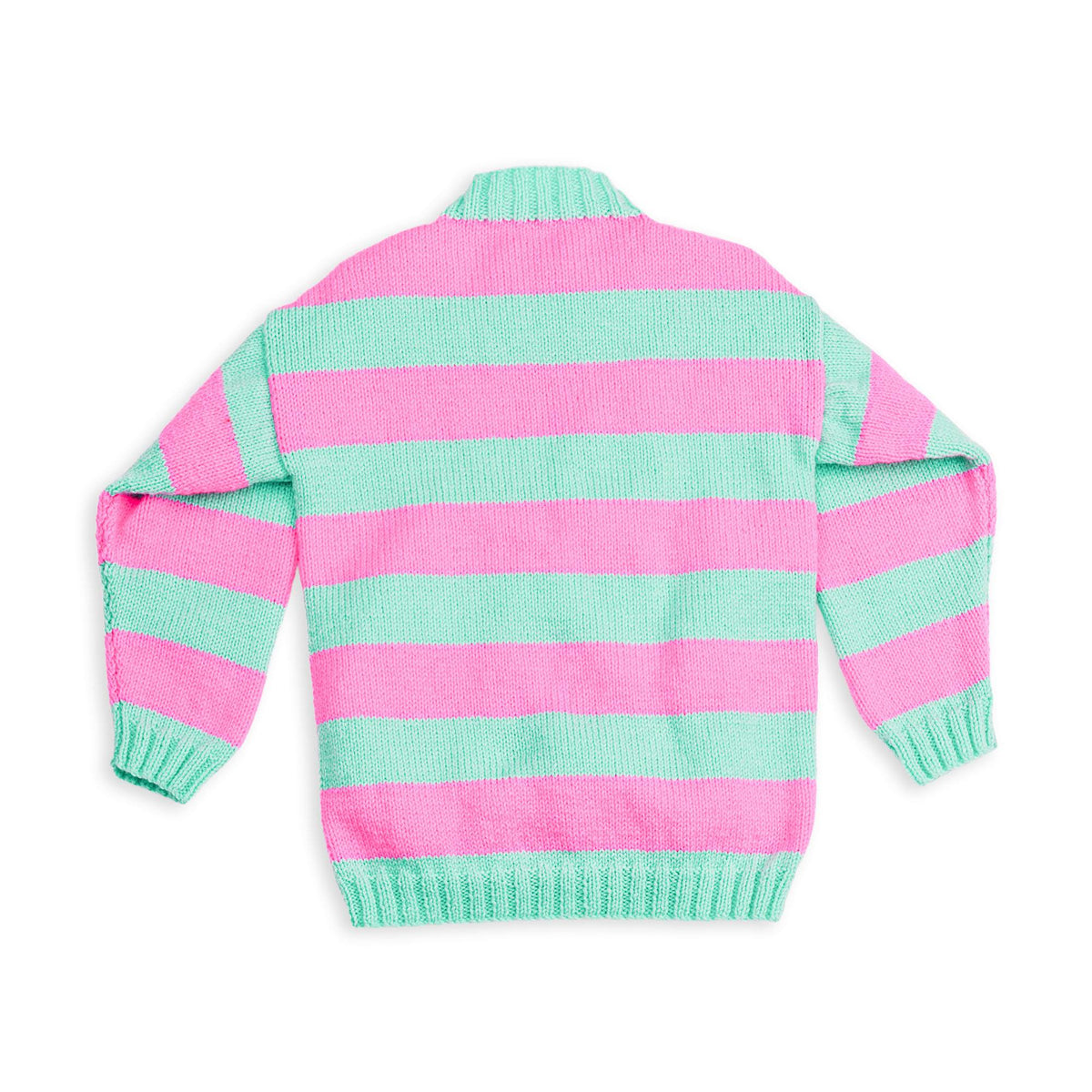 Knit Visual Cable Front Pullover made using Red Heart yarn