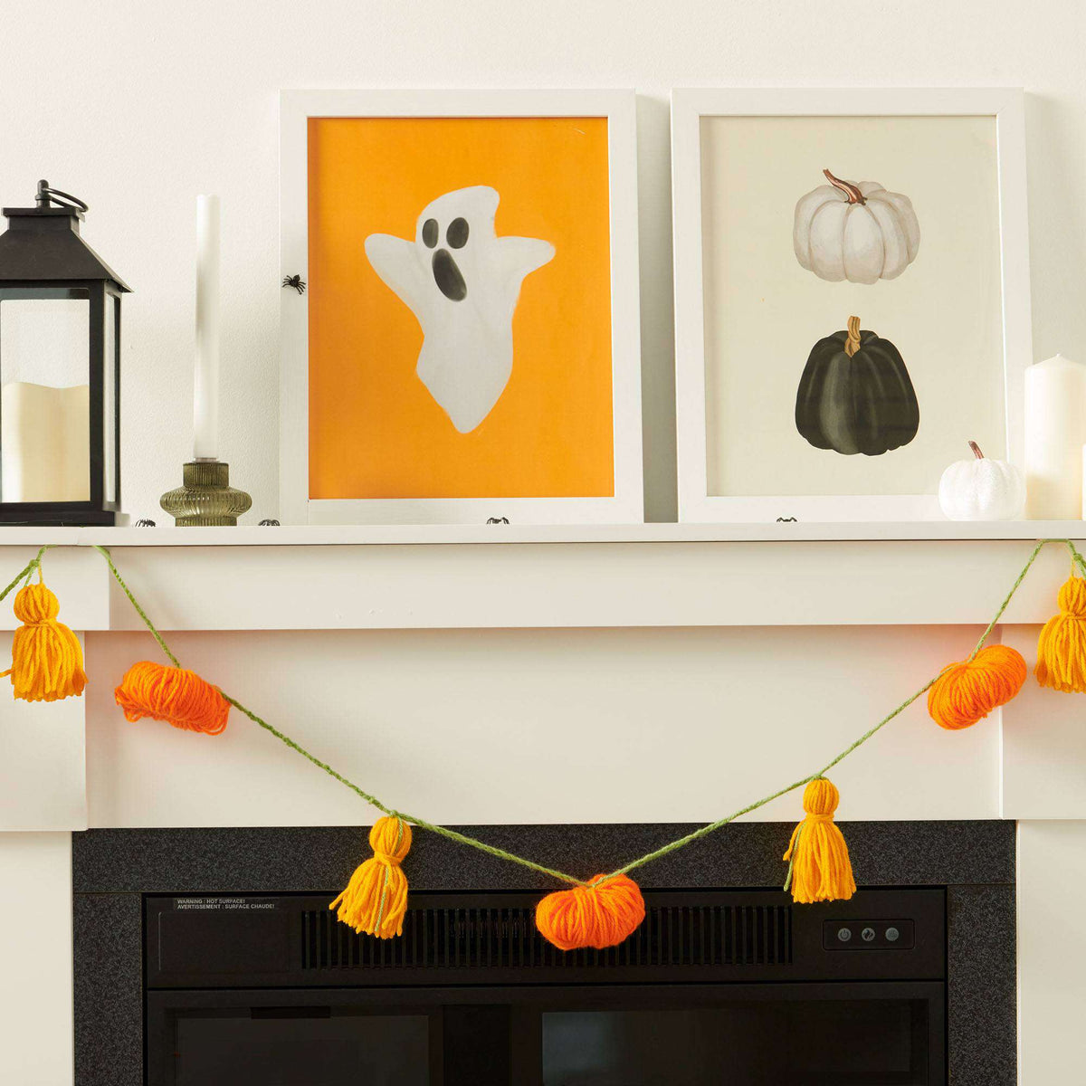 Craft Garland made in Red Heart Super Saver Yarn