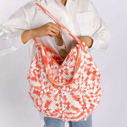Lily Color Pops Crochet Tote Crochet Tote Bag made in Lily Yarn