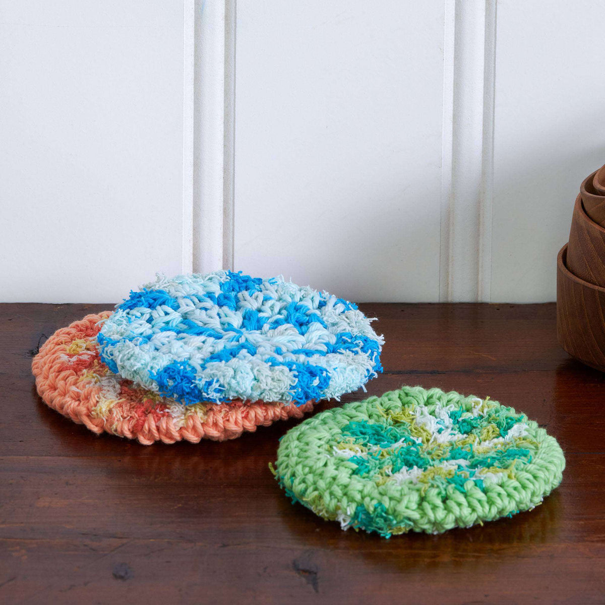Crochet made in Lily Sugar'n Cream Scrub Off yarn