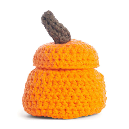Lily Crochet Little Pumpkin Jar Crochet Jar made in Lily The Original Yarn