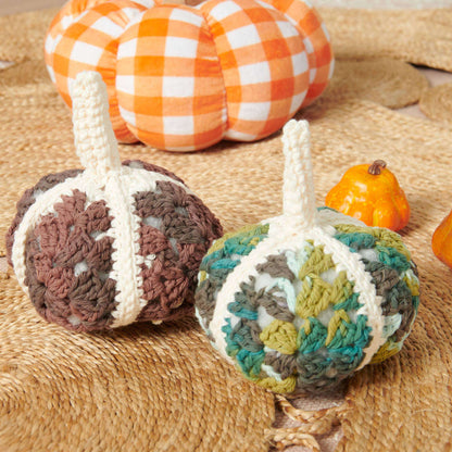 Lily Crochet Granny Motif Pumpkin Crochet Pumpkin made in Lily The Original Yarn