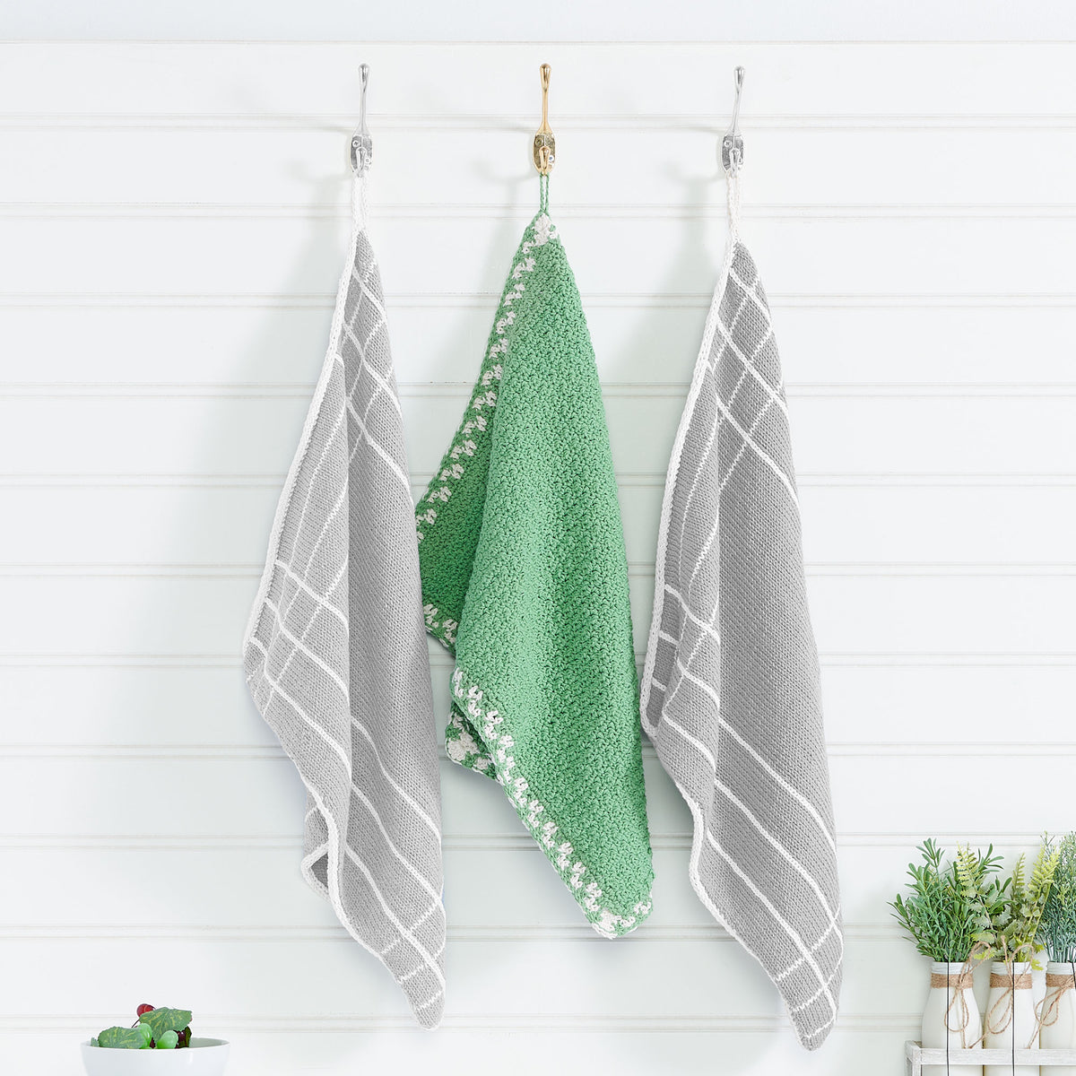 Crochet Kitchen Towel made in Lily The Original Yarn