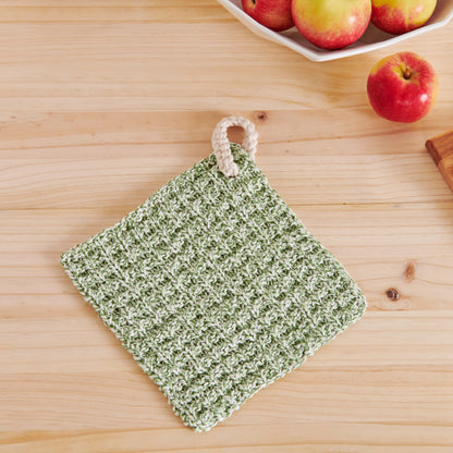 Lily Knit Waffle Dishcloth Knit Dishcloth made in Lily The Original Yarn