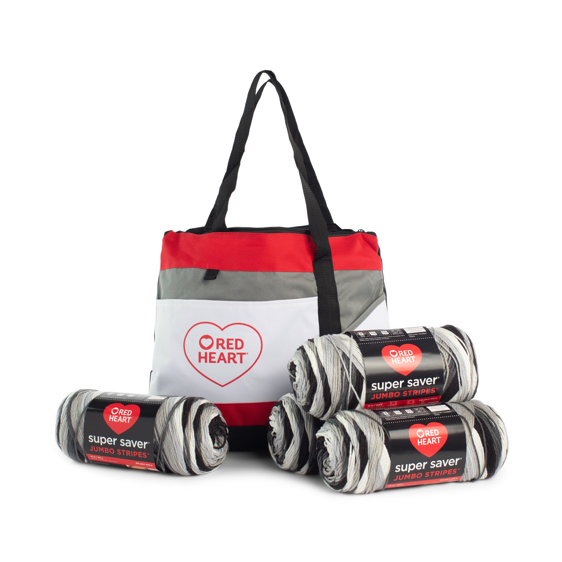 Red Heart Super Saver Jumbo Value Pack with Tote bag - Clearance item