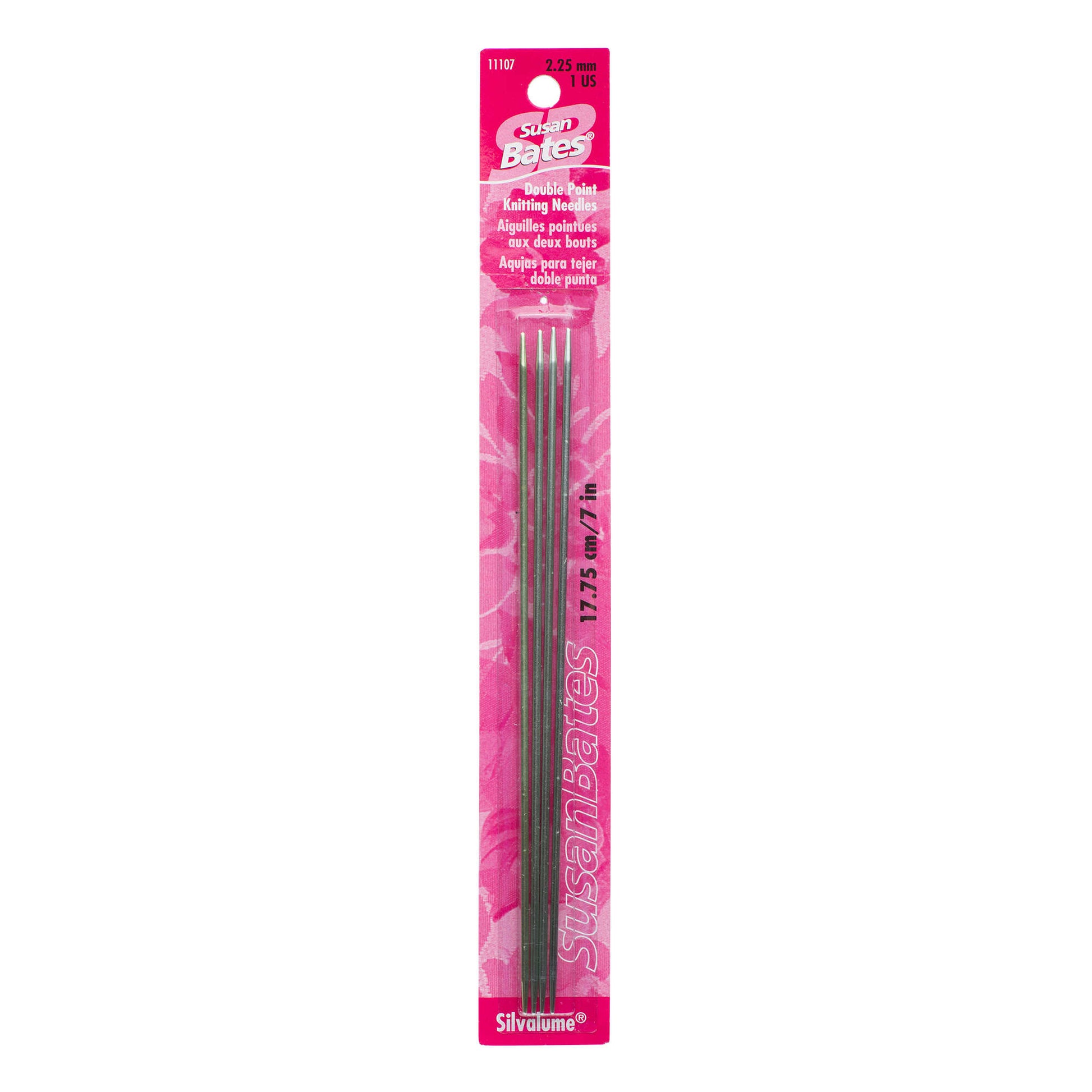 Susan Bates Silvalume 4 Pack, Double Point Knitting Needles